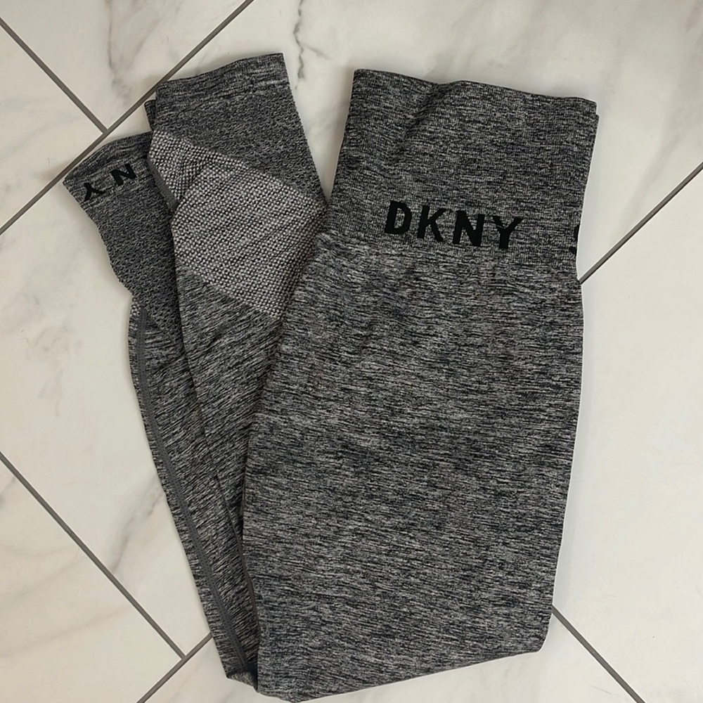 DKNY Sport High-Waist Leggings Heather Gray